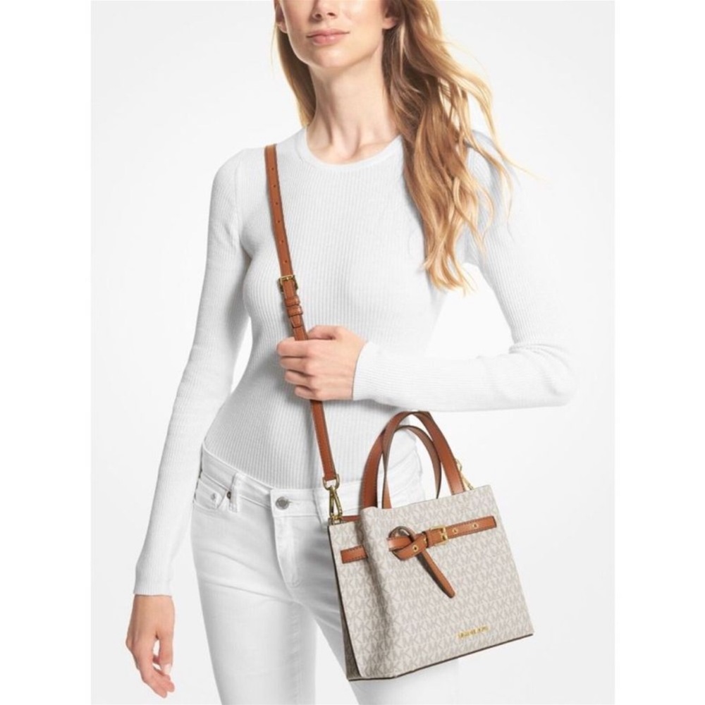 MICHAEL MICHAEL KORS Vanilla
Emilia Small  Satchel Crossbody Bag Vanilla - Picture 3 of 14